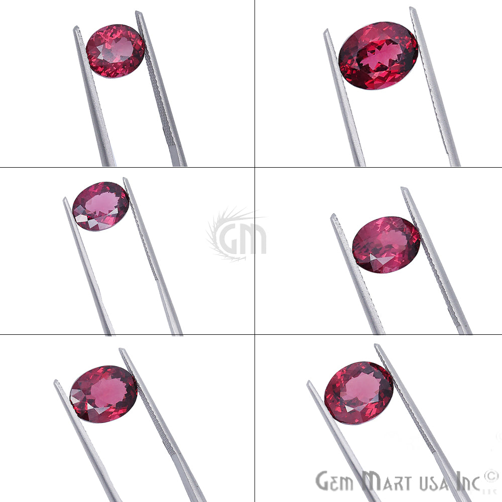 Rhodolite Garnet, Oval Shape, Loose Gemstone, January Birthstones (RH-0079-0084) - GemMartUSA