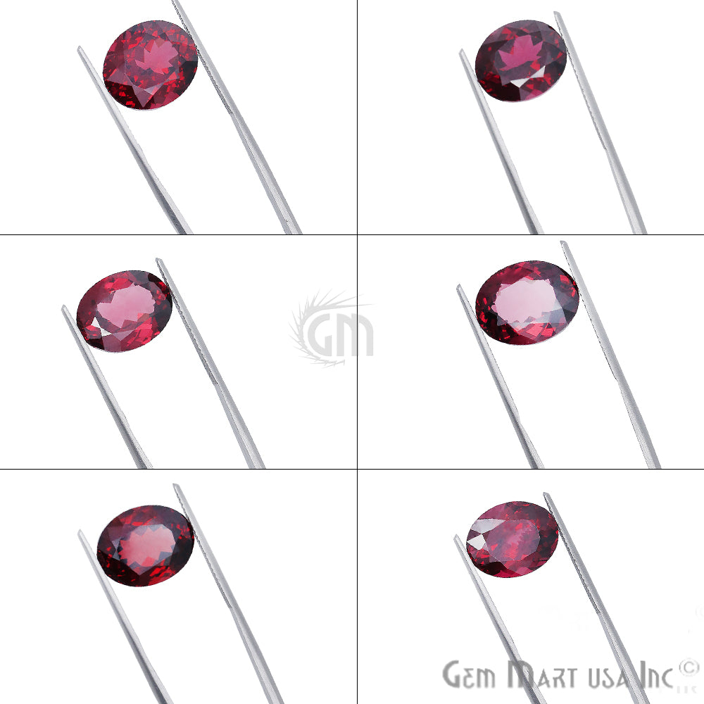 Rhodolite Garnet, Oval Gemstone, Loose Gemstone, January Birthstones (RH-0125-0130) - GemMartUSA