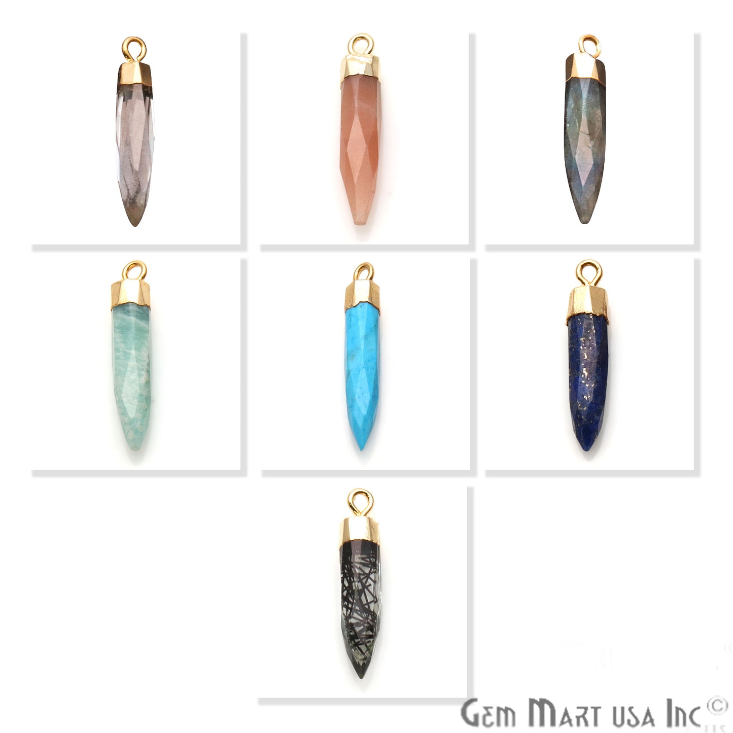 gemstone connector beads, gemstone connector pendant