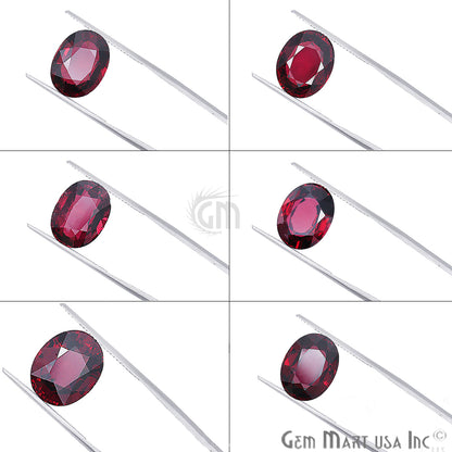 Rhodolite Garnet, Oval Gemstone, Loose Gemstone, January Birthstones (RH-0001-0006) - GemMartUSA