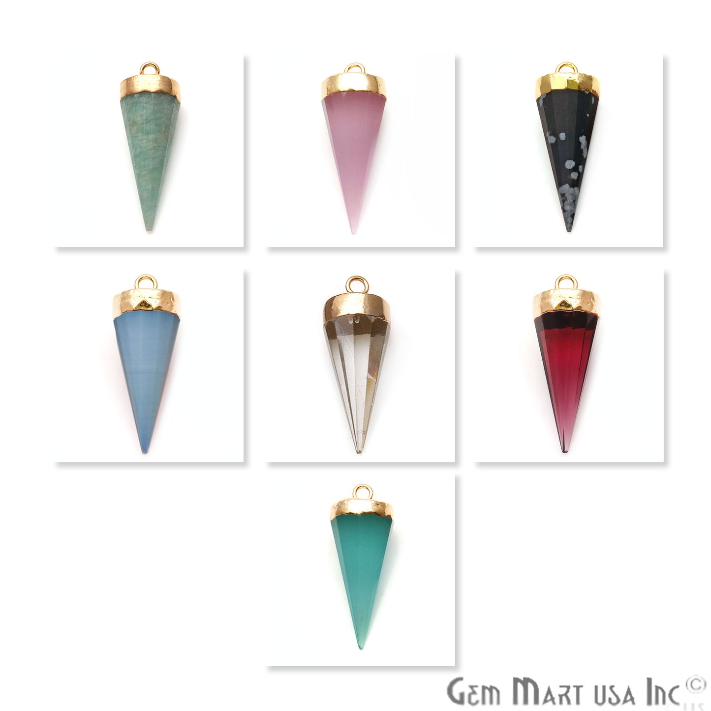 gemstone connector beads, gemstone connector pendant