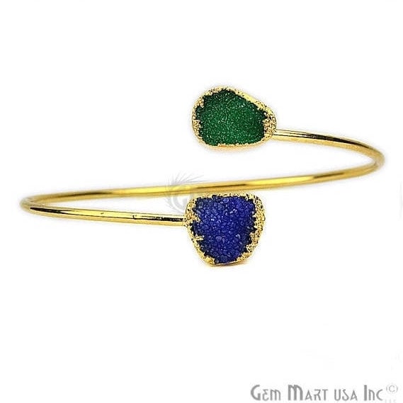 Elegant Adjustable Double Druzy...