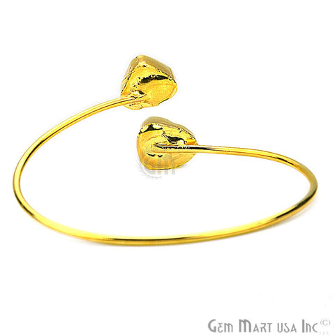 Elegant Adjustable Double Druzy Gemstone Stacking Bangle Bracelet - GemMartUSA (754957123631)