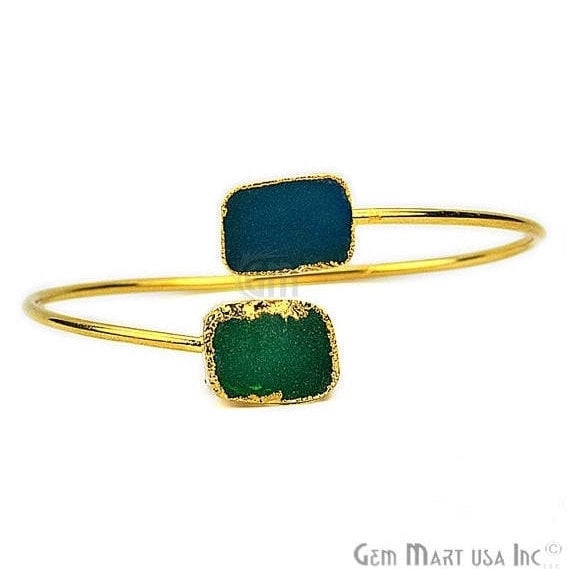 Elegant Adjustable Double Druzy...