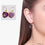 Geode Druzy Dangle Earrings, 22k Gold Electroplated Hook Earrings (DPER-90343) - GemMartUSA (754736332847)