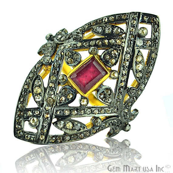 Diamond Rings, natural ruby (763453210671)