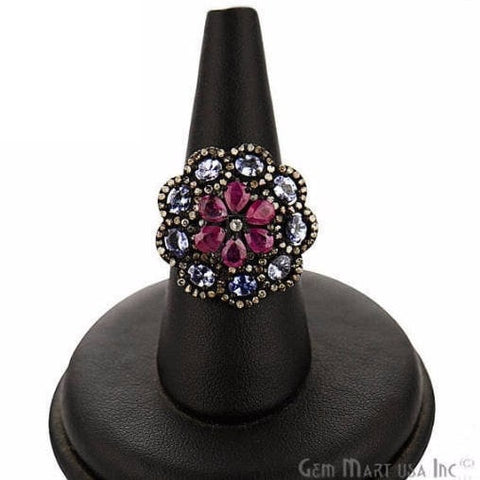 Diamond Rings, natural ruby (763512913967)