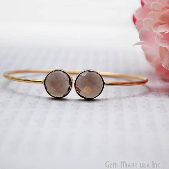 Smoky Topaz Round Shape...