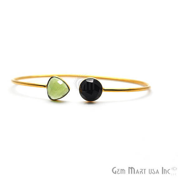 Green Chalcedony & Black...