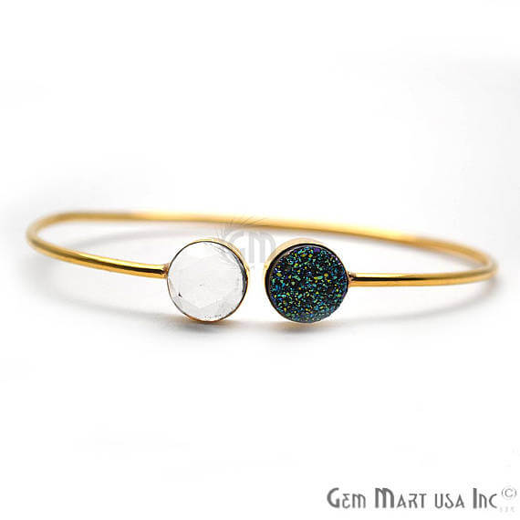 Crystal & Green Druzy...