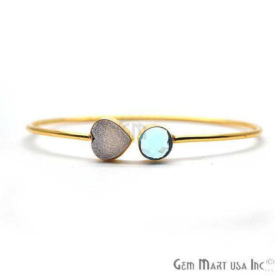 Blue Topaz & White...