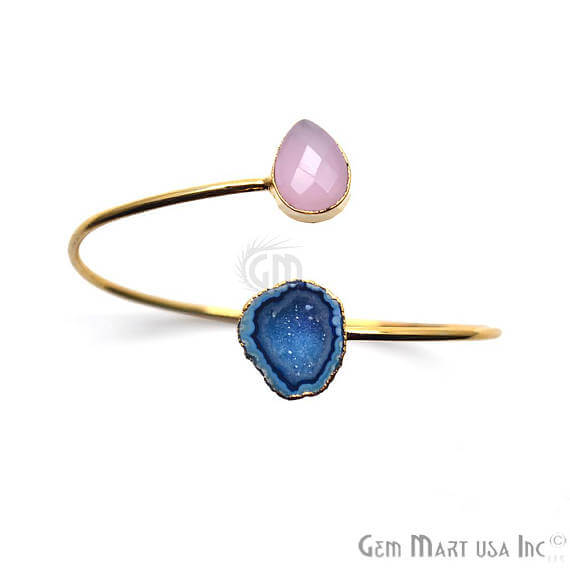 Gold Electroplated Adjustable Gemstone...