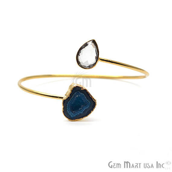 Gold Electroplated Adjustable Gemstone...