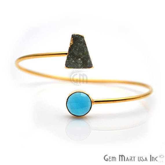 Gold Electroplated Adjustable Gemstone...