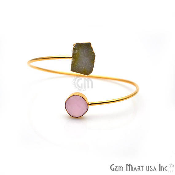 Gold Electroplated Adjustable Gemstone...