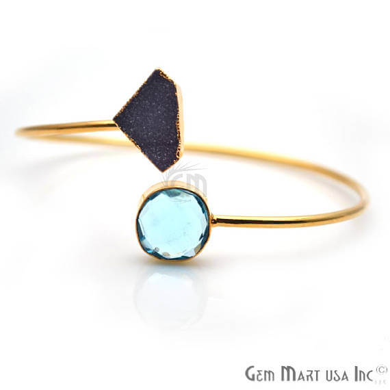 Gold Electroplated Adjustable Gemstone...