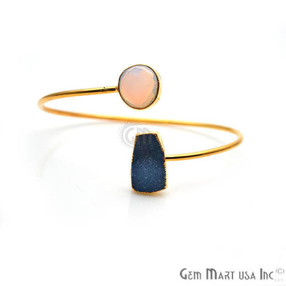 Gold Electroplated Adjustable Gemstone...