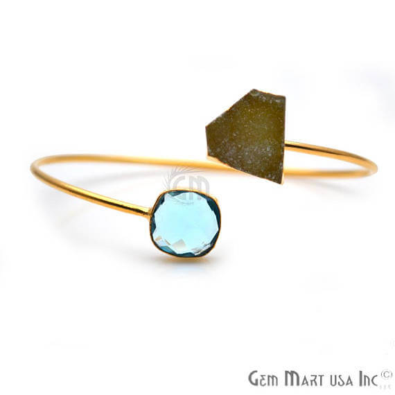 Gold Electroplated Adjustable Gemstone...