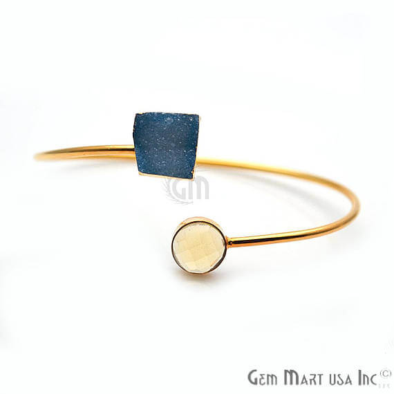 Gold Electroplated Adjustable Gemstone...