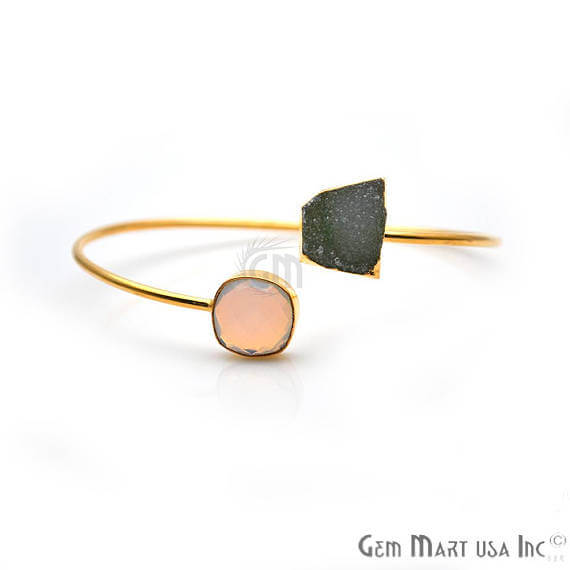Gold Electroplated Adjustable Gemstone...