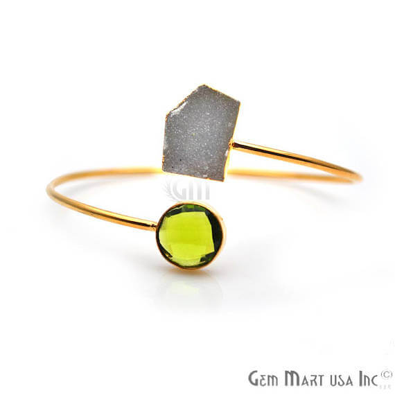 Gold Electroplated Adjustable Gemstone...