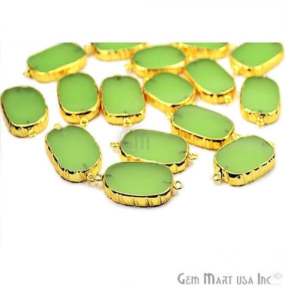 Green Chalcedony Octagon 25x17mm...