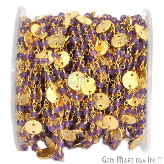 Amethyst Beads With Round...