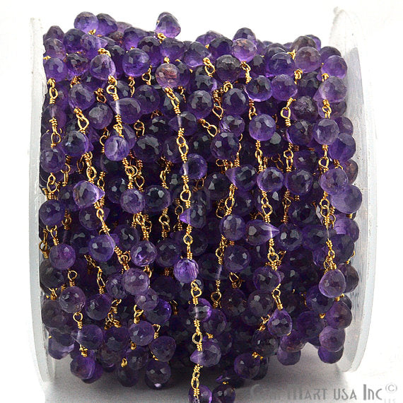 Amethyst Tear Drops Beads...