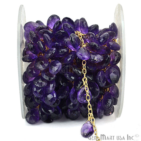 Amethyst Tear Drops Beads...