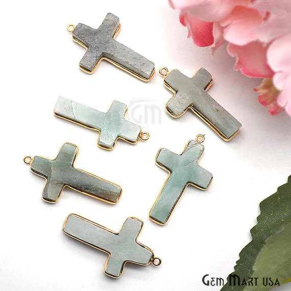 gemstone connector beads, gemstone connector pendant (764134981679)