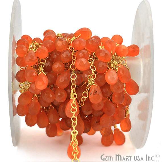Carnelian Tear Drop Beads...