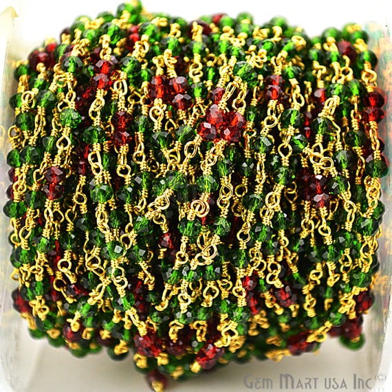 Emerald With Garnet Cubic...