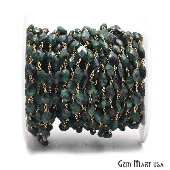 Rough Emerald Gold Plated...