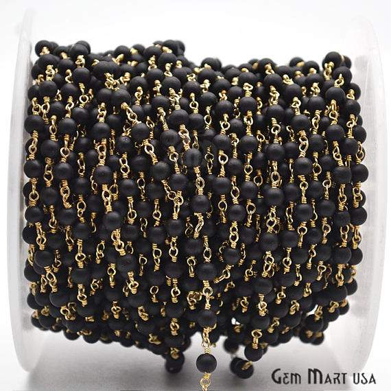 Black Tourmaline Gold Plated...