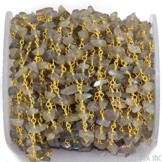 Labradorite Nugget Chip Beads...