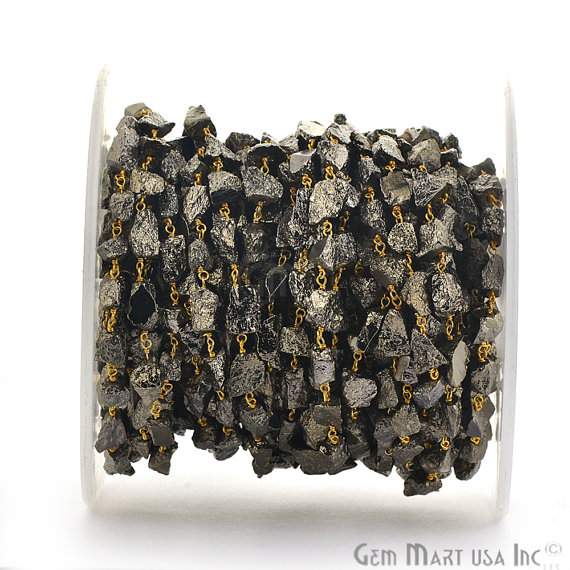 Natural Black Pyrite 6-8mm...