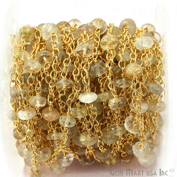 Golden Rutilated Gold Plated...