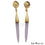 Rose Chalcedony Spike Stud Earring, 64x9mm Spike Shape 24k Gold Plated Gemstone Dangle Earring (GPRC-90009) - GemMartUSA (763434827823)