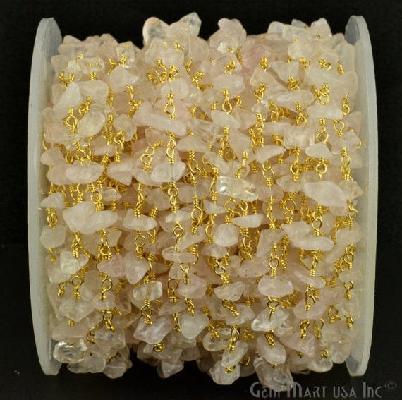 Rose Quartz 4-6mm Nugget...
