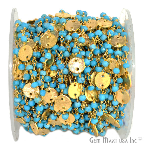 Turquoise Beads With Round...