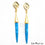 Turquoise Spike Stud Earring, 64x9mm Spike Shape 24k Gold Plated Gemstone Dangle Earring (GPTQ-90009) - GemMartUSA (763433451567)