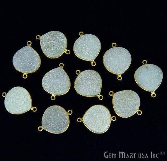 druzy connector beads, druzy connector