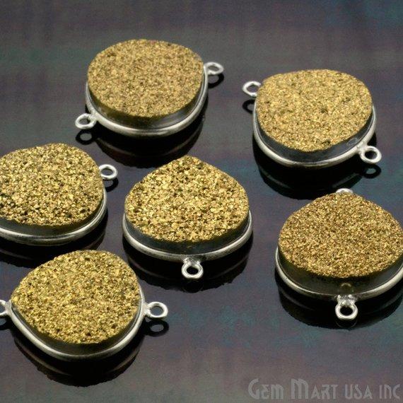 druzy connector beads, druzy connector