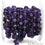 Amethyst Beads Oxidized Wire Wrapped Rosary Chain (762754859055)