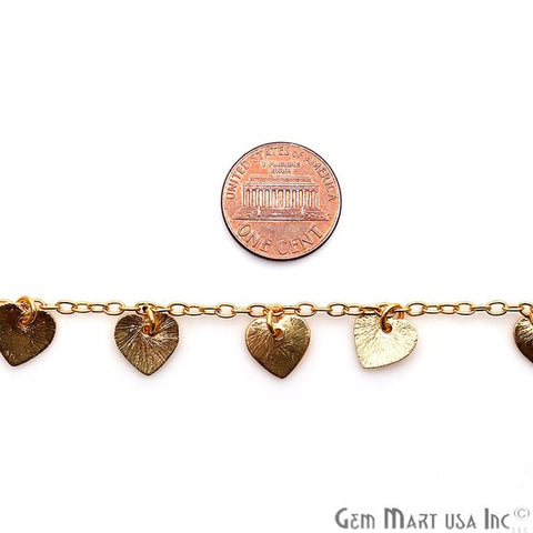 Heart Finding Gold Plated Soldered Station Rosary Chain - GemMartUSA