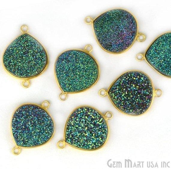 druzy connector beads, druzy connector