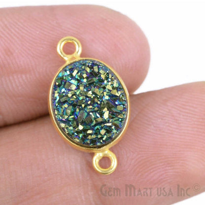 druzy connector beads, druzy connector