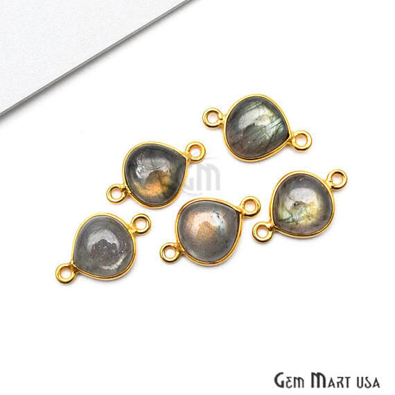 gemstone connector beads, gemstone connector pendant