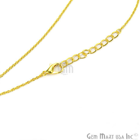 Amethyst & Pink Chalcedony Gemstone 24k Gold Plated Cascade Necklace - GemMartUSA (762627981359)