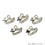 Duck Shape Diamond 12x9mm Charms Pave Single Bail Sterling Silver Charm for Bracelet & Pendants - GemMartUSA (755088031791)